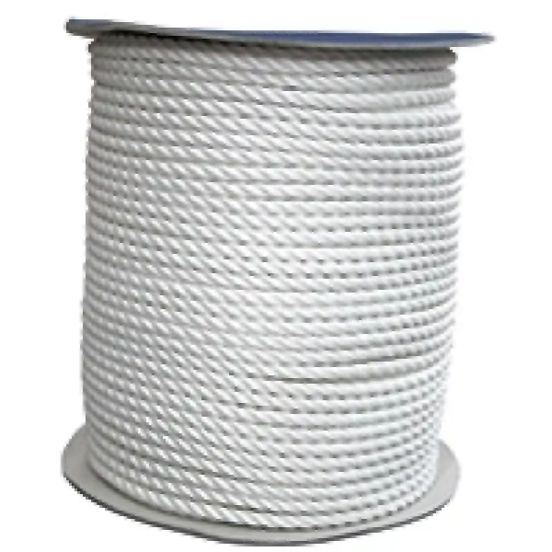 Cabo Bağlama Halatı-Üç Kollu,Polyester, Beyaz, Diam.8mm