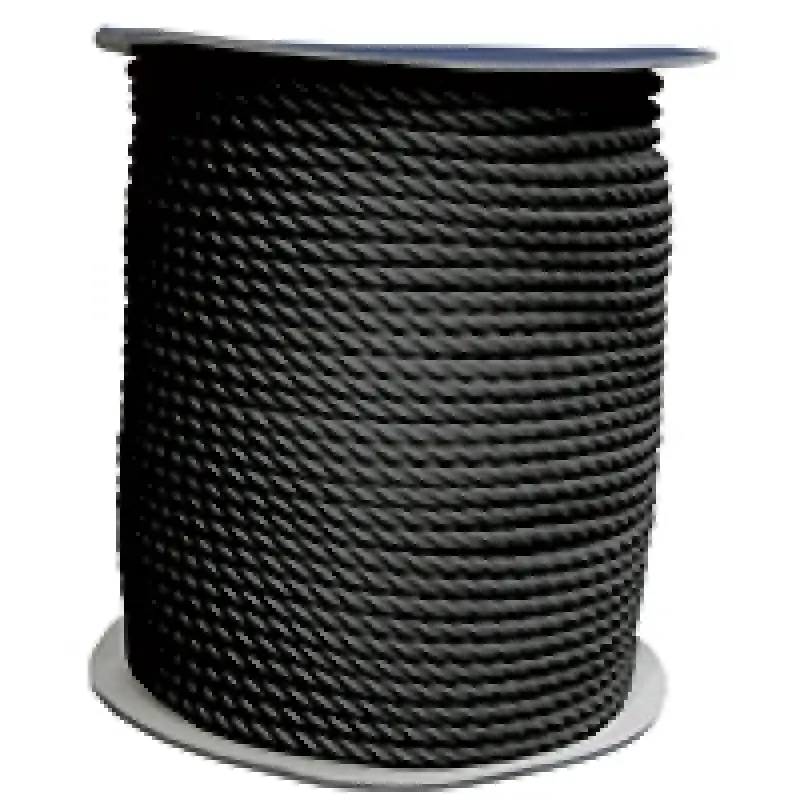 Cabo Bağlama Halatı-Üç Kollu,Polyester, Siyah, Diam.22