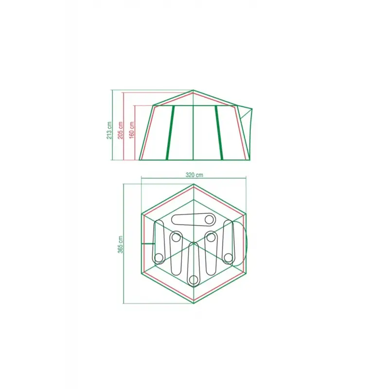 Coleman Çadır POLYGON6 - 6 Kişilik Aile Çadırı