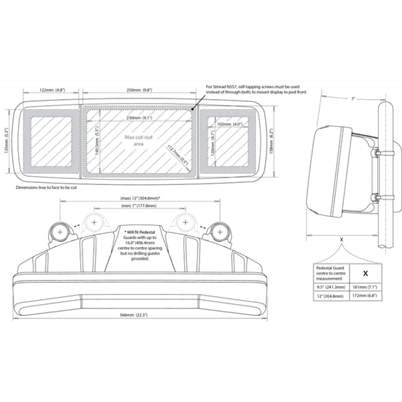 Dümen üstü scanpod SPH-4XI-W
