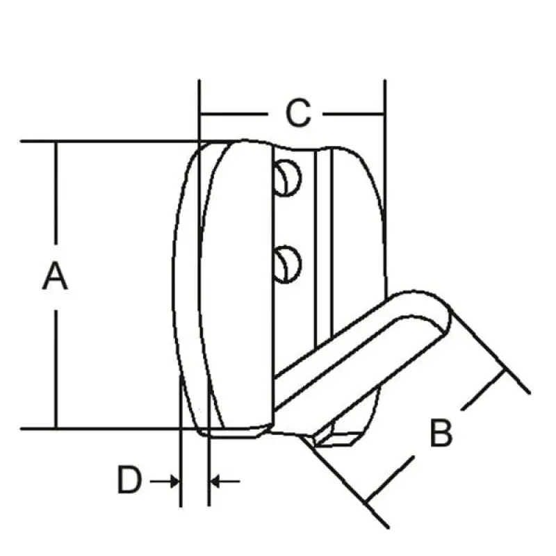Elbise Askısı 50x28 mm.