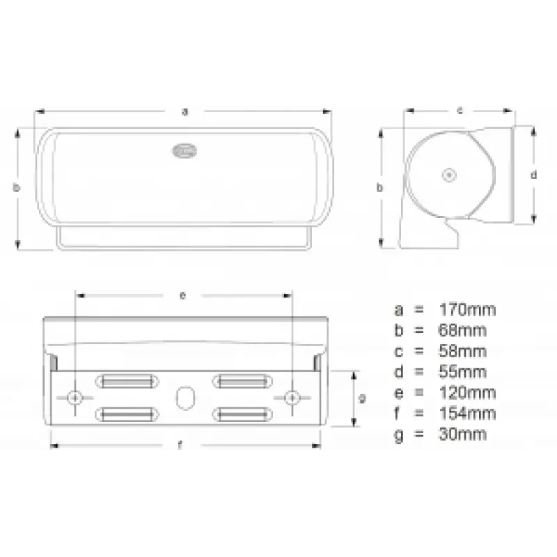 Hella Marine Sea Hawk Xl Ledli Güverte Aydınlatma Lambası