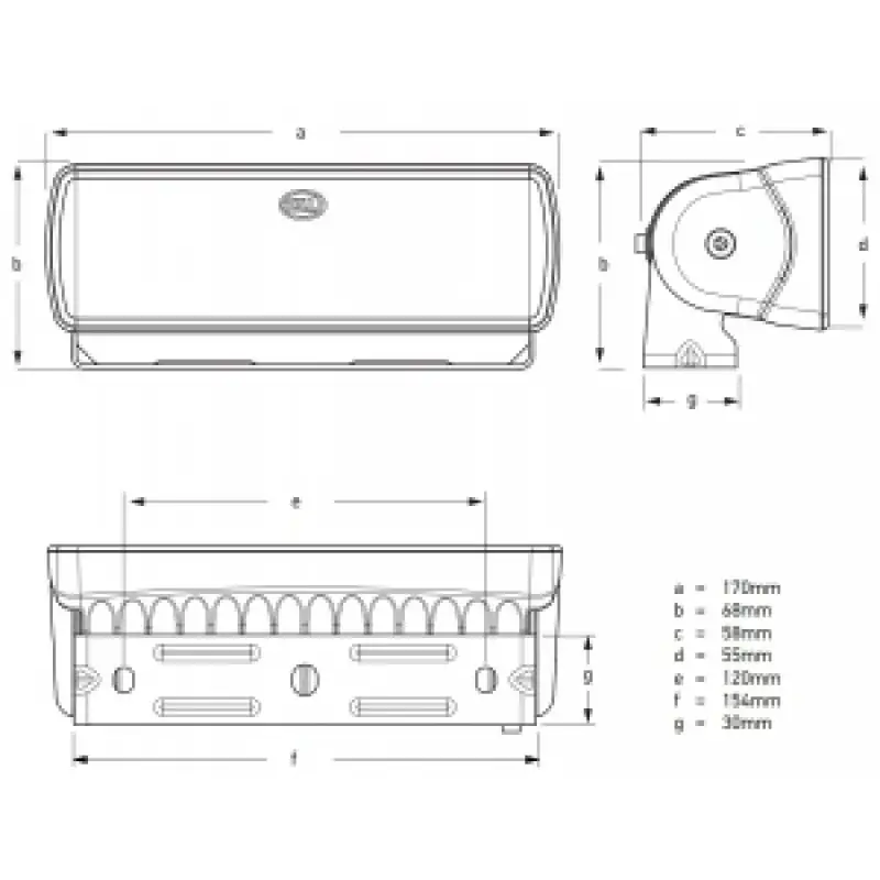 Hella Marine Sea Hawk-xlr Projektör