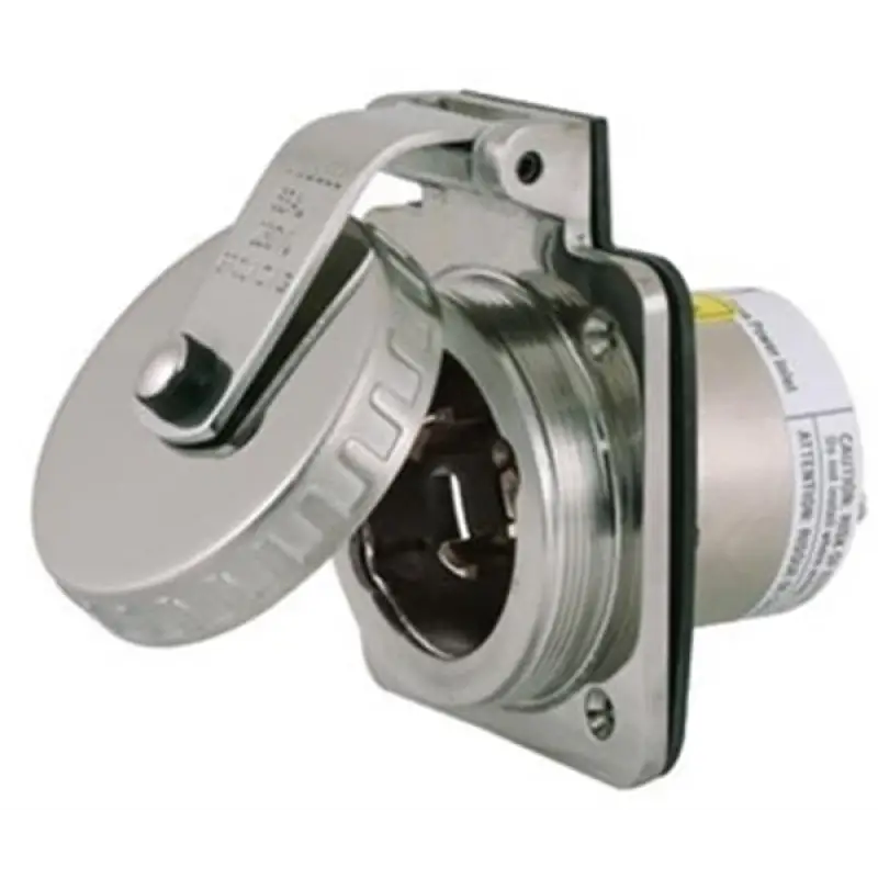 Hubbell 220V paslanmaz çelik priz