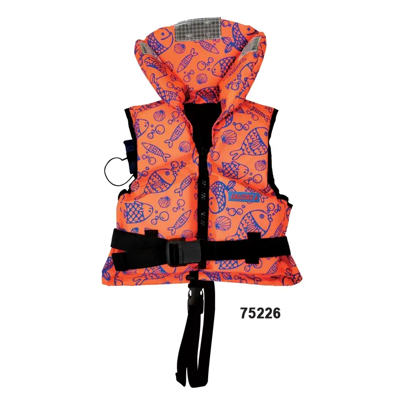 Lalizas Lifejacket, 100N, İso, Child, 30-40Kg, Fluo Orange W/Aquatic Pattern