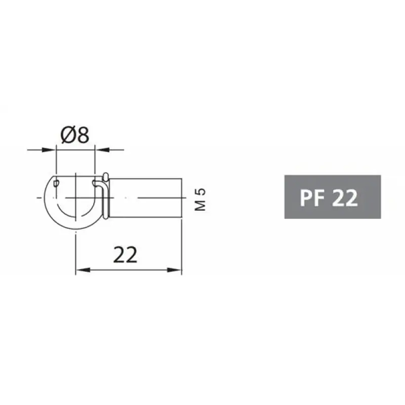 Mafsallı Amörtisör Başlığı PF22/M5/M8