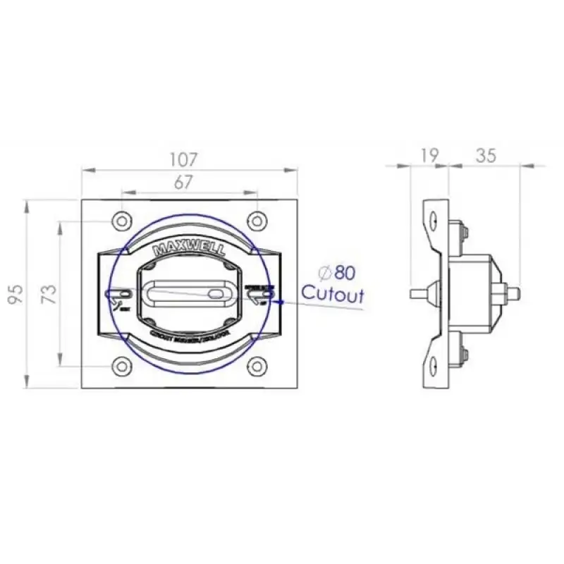 Maxwell Termal Sigorta 12/24V 40 Amper