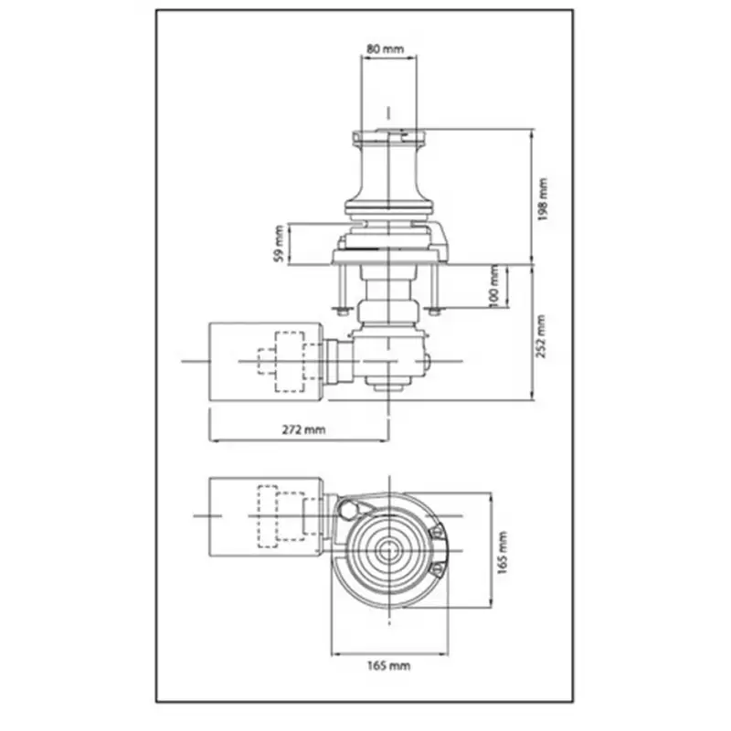 Maxwell VW 3500 Serisi 1200W 24V 8-13 mm Tamburlu Dik Irgat