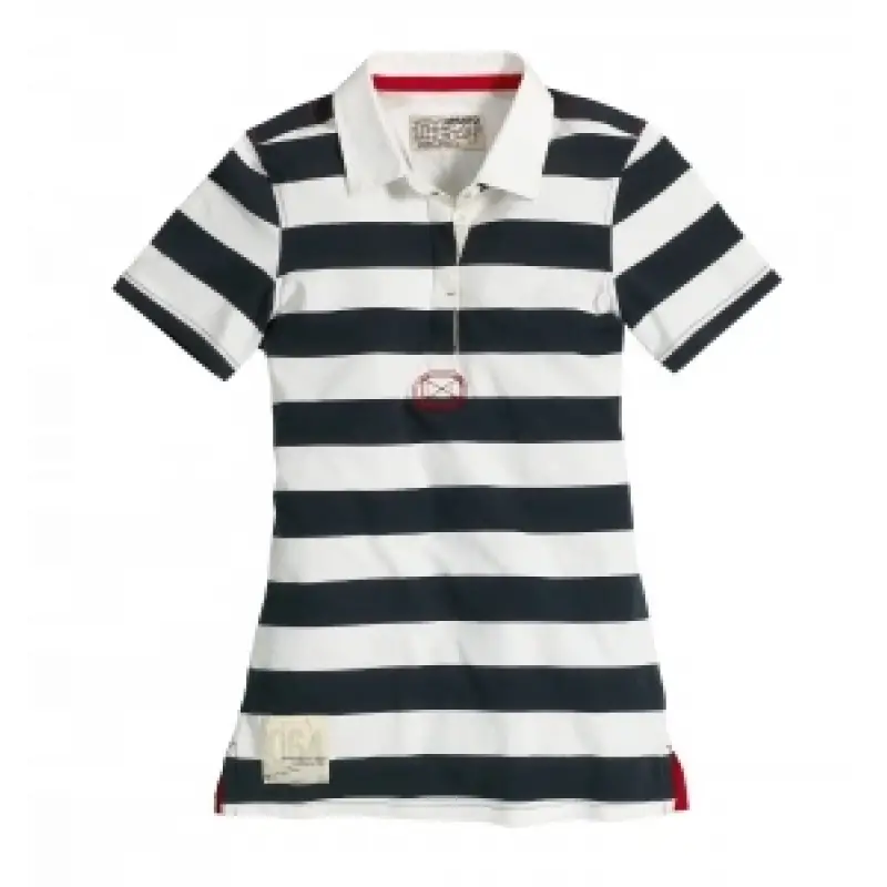 Musto Block Çizgili Polo Tişört, Kadın
