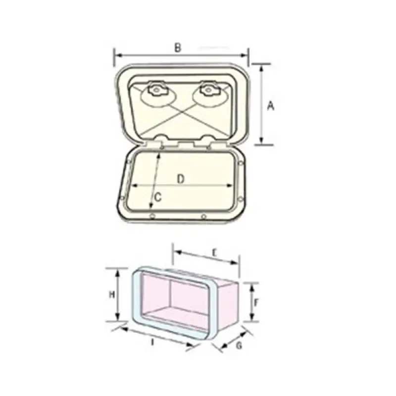 Nuova Rade Plastik Dolap 353x606 mm