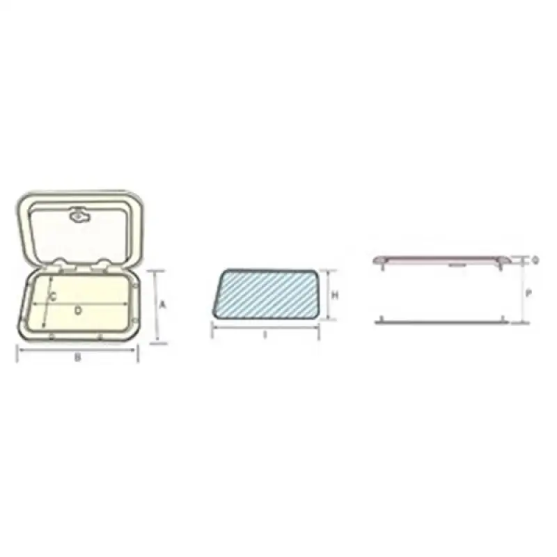 Nuova Rade plastik hatch 45X27CM