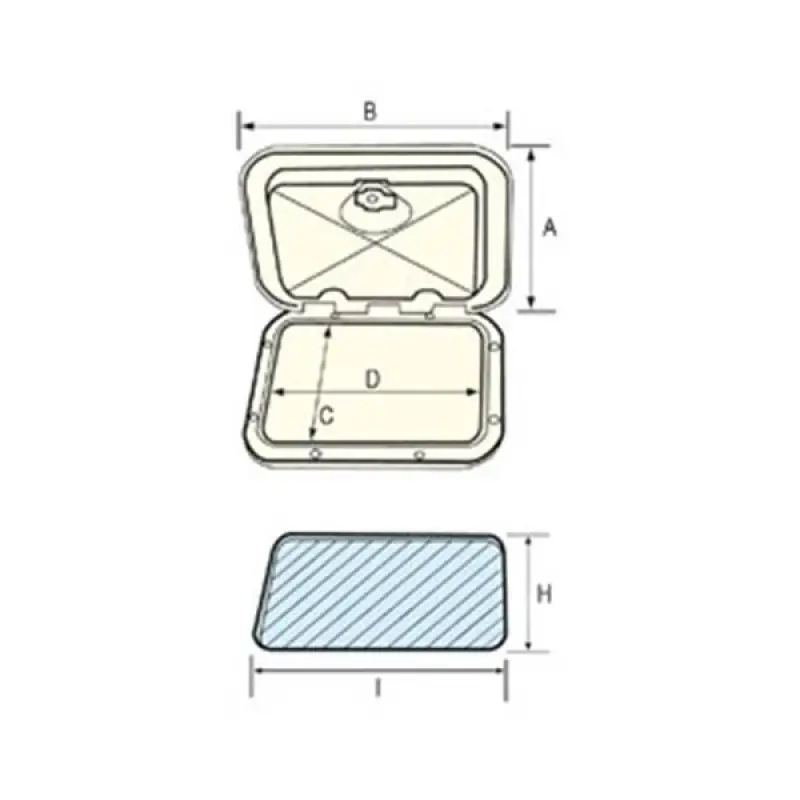 Nuova Rade Topline Plastik Kapak 270 X 375 mm Kilitli