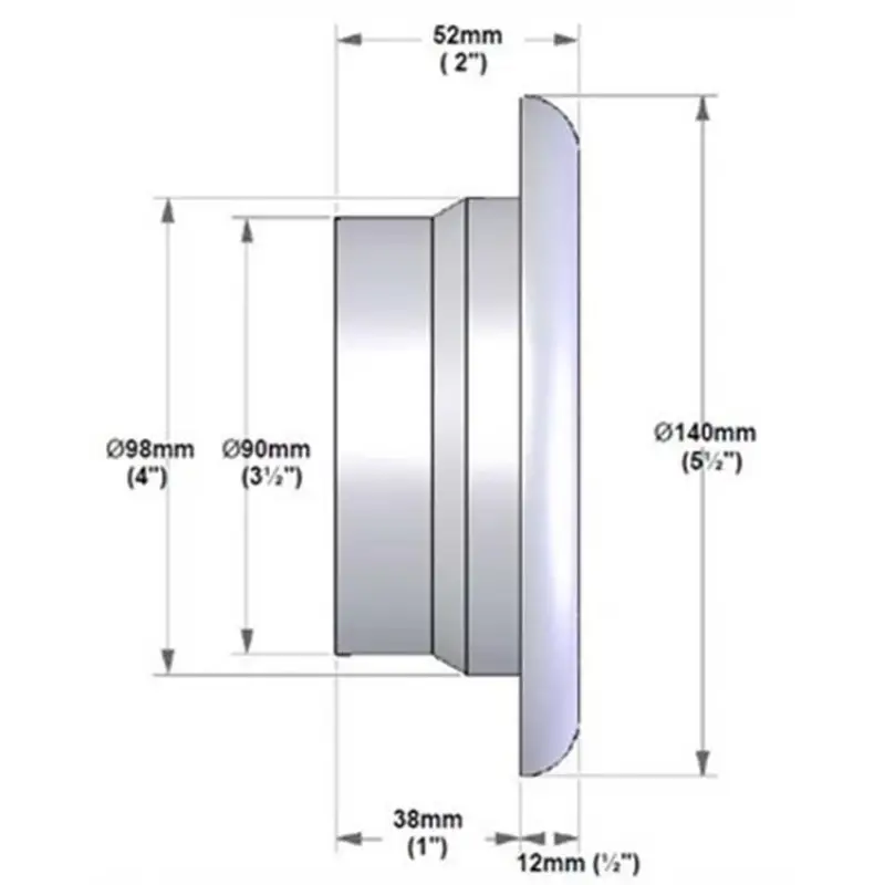 Oceanair vent - light 12V KROM