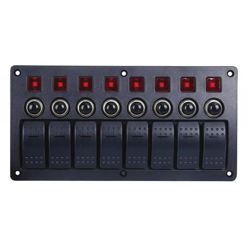 Otomatik Sigortalı ve Işıklı Switch Paneli - 8 Anahtar