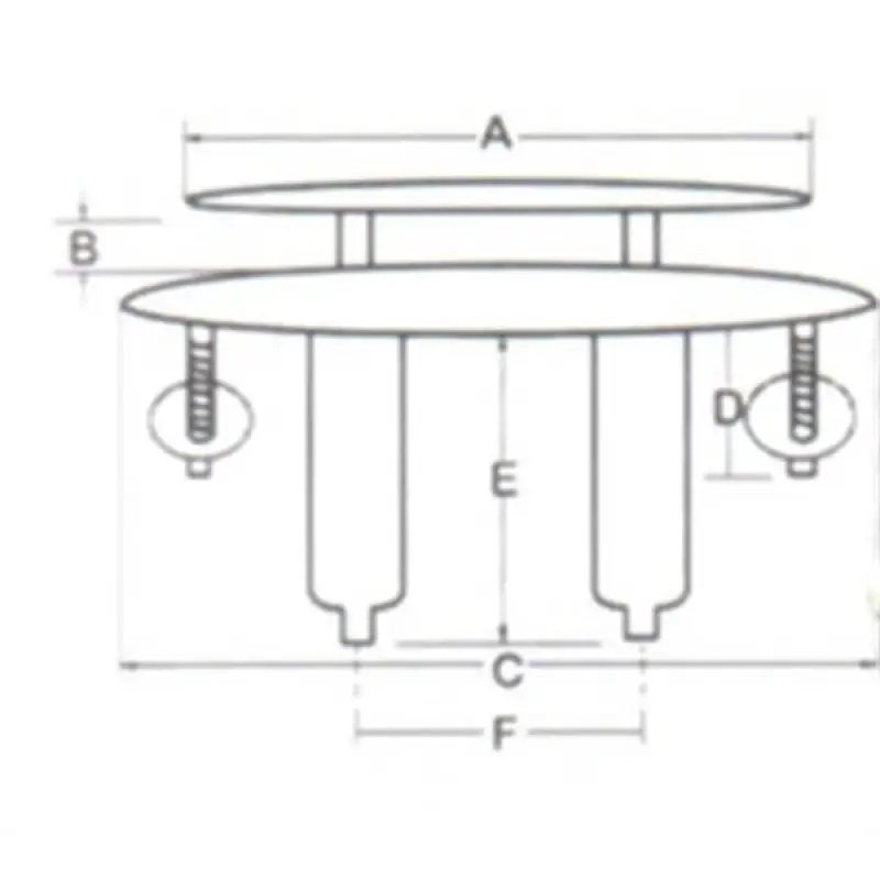 Paslanmaz Çelik Koç boynuzu 150 mm Gömme