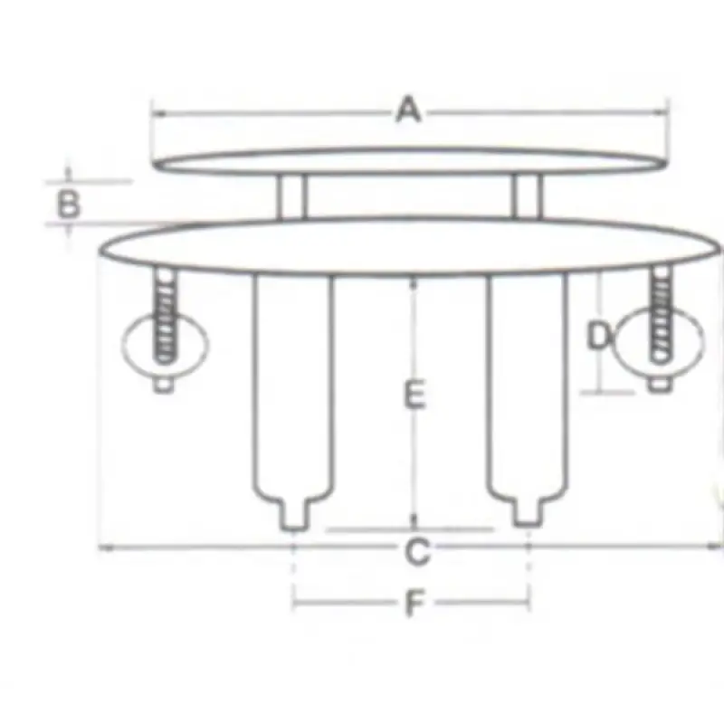 Paslanmaz Çelik Koç Boynuzu Gömme 154mm