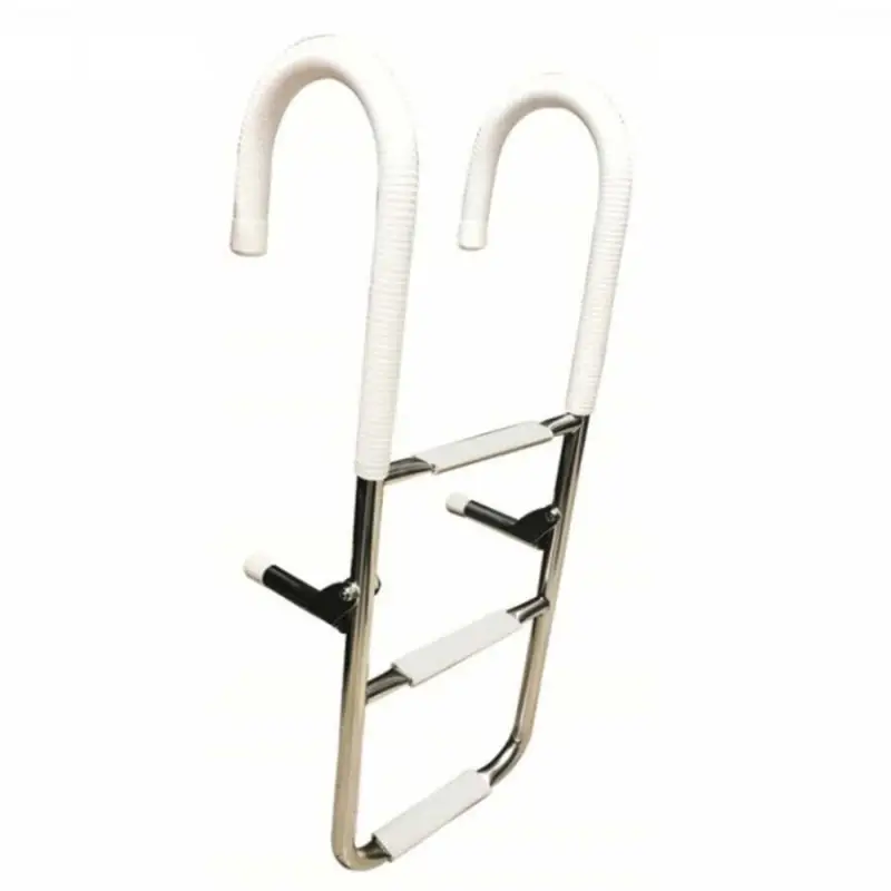 Portatif Krom Tekne Merdiveni 3 Basamak 80cm