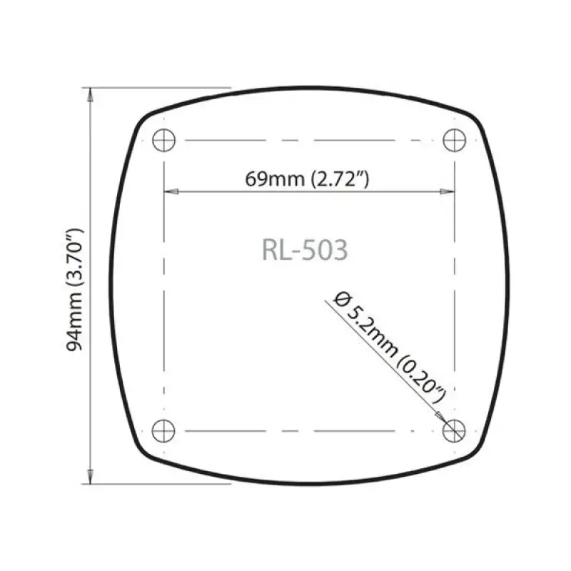 SCANSTRUT ROKK LOK Montaj Plakası Lowrance RL503