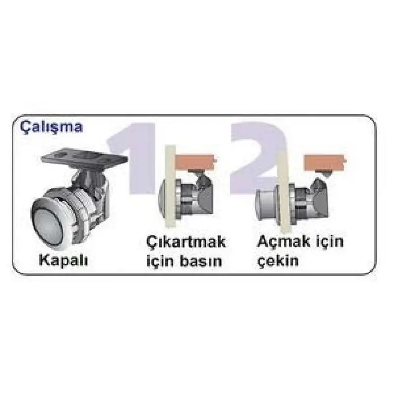 Southco Marine Çekmece/dolap Kulbu