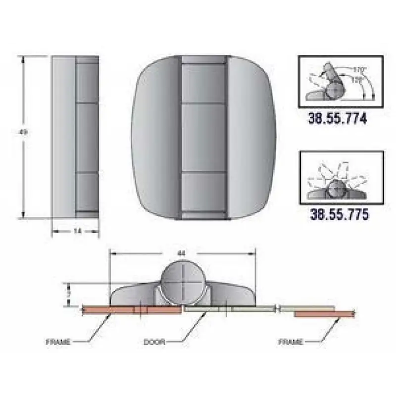 Southco Marine G6 Konumlandırma Menteşeleri