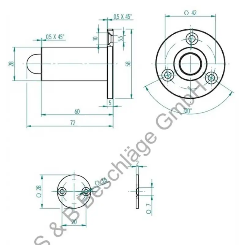 Sub&Beschlage Kapı Stoperi