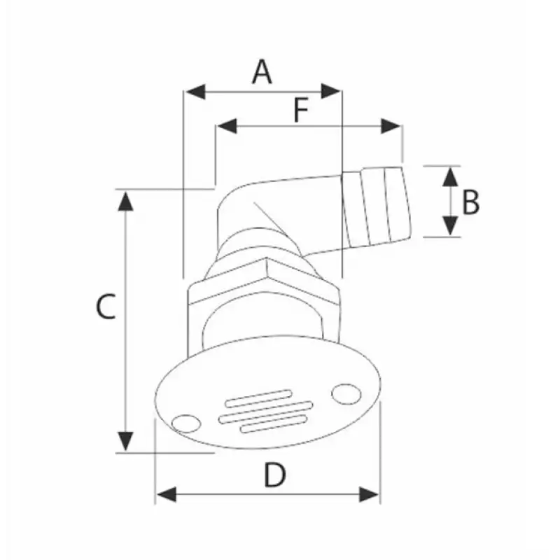 Tank havalandırma 90° Plastik