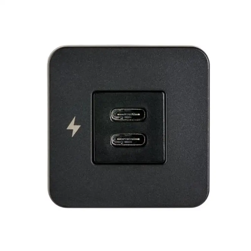 TILE-USB-C/USB-C ŞARJ SOKETİ, SİYAH ÇERÇEVE
