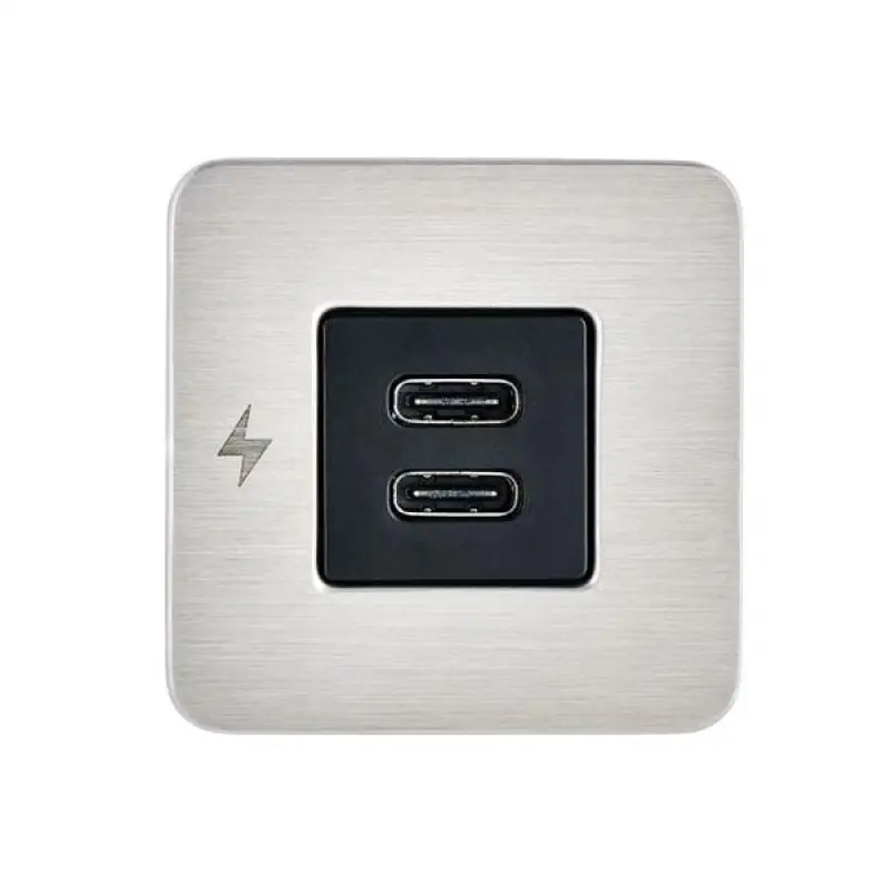 TILE-USB-C/USB-C ŞARJ SOKETİ, SİYAH ÇERÇEVE