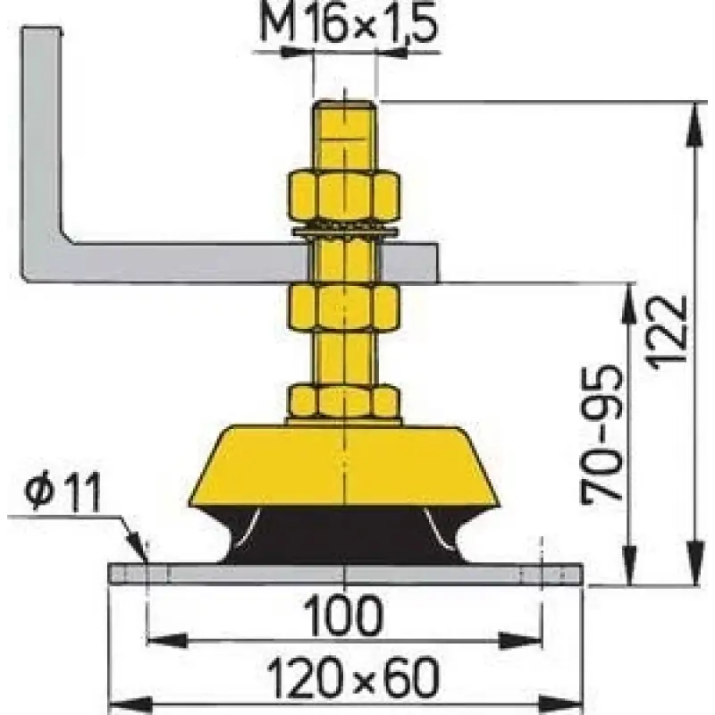 Vetus Esnek Motor Takozu