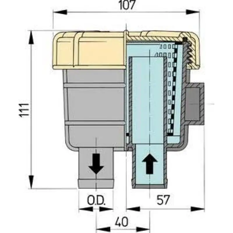 Vetus Tip 140 Deniz Suyu Filtresi