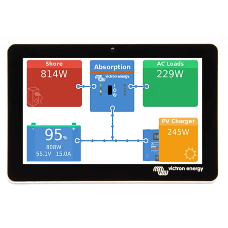 Victron energy GX Touch 50 Sistem İzleme Ekranı