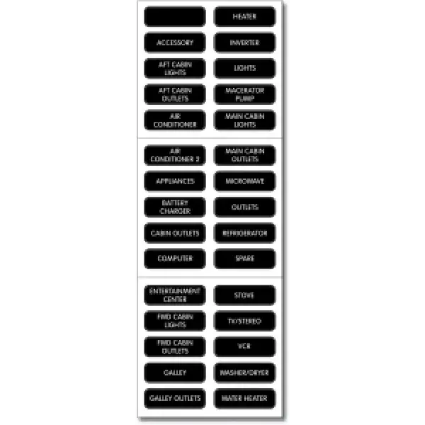 Basic AC Panel etiket seti