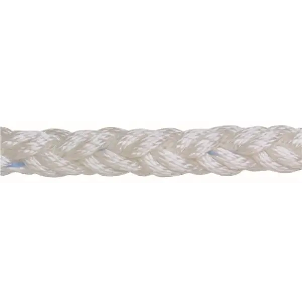 Beyaz polyester 8 kollu halat, 14mm