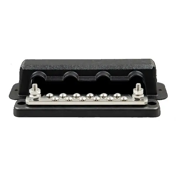 Busbar 250A 2P With 12 Screws + Cover