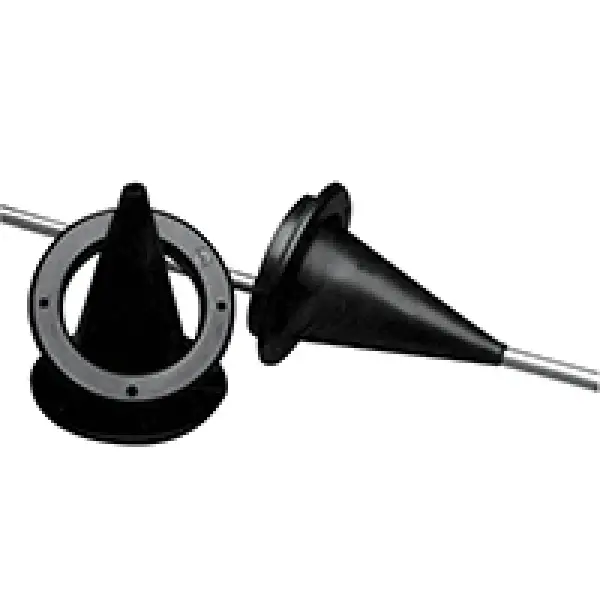 Kablo Körüğü/Plastik Embedded Ring, Ø 89mm, Cut-Out Ø 59mm, Siyah
