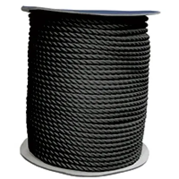 Cabo Bağlama Halatı-Üç Kollu,Polyester, Siyah, Diam.22