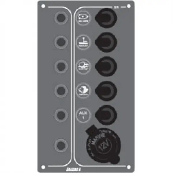 Kontrol Paneli, 5 Sugeçirmez Anahtar Ve Ot. Sigorta, 12V