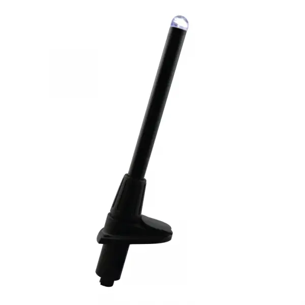 Lalizas Micro LED Işıklı Direk Soketli 60cm Beyaz Işık Siyah