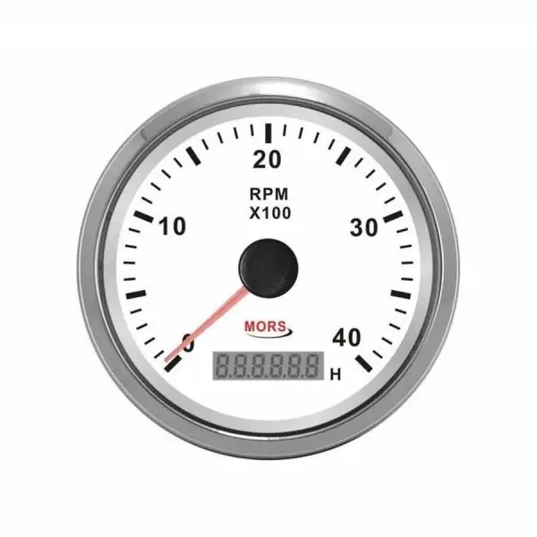 MORS Devir Göstergesi ve Motor Zaman Saati 4000RPM - Siyah