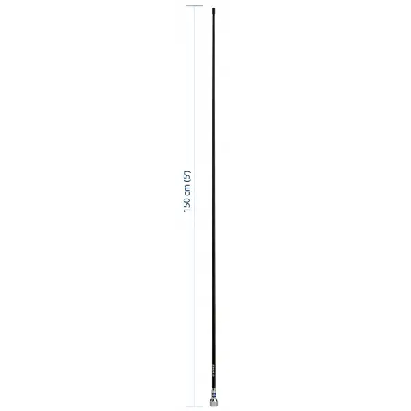 Scout Quick 2 Vhf Anteni Fiberglass 1.5 Metre Siyah