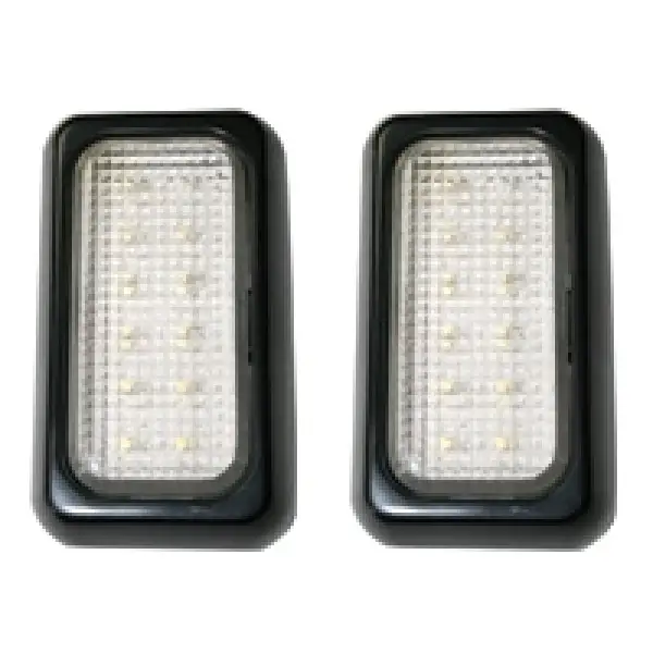 Lalizas Römork Tepe Lambası 12 LED 12V/24V Siyah 2li Set