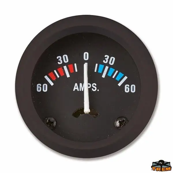 TREM ECO LINE Ampermetre 12V Siyah 60-60 Amper