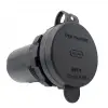 USB + Type-c + Voltmetre 12-24V Şarj Soketi