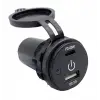 Dokunmatik Switchli USB + Type-c 12-24V Şarj Soketi