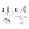 KUS Temiz Su + Pis Su + Gri Su + 12V Voltmetre 4lü Gösterge 111mm - Beyaz