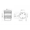 AQUA SIGNAL 40 SERİ TRICOLOR SİYAH 24V 25W