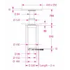 Barka Elektrikli Gömme Masa Ayağı. 12V. 2 Kademe - 764mm