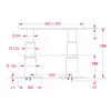 Barka Elektrikli İkili Masa Ayağı. 12V.2 Kademe - 700mm