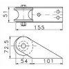 Baş makarası 51x155mm