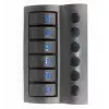 BFY Marin Otomatik Sigortalı Switch Panel, 6 Anahtar, Mavi
